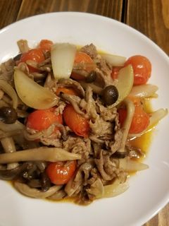 豚こまとしめじのポン酢炒め-レシピのメイン写真