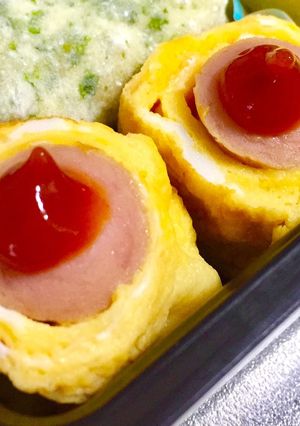 お弁当のおかずに♪ウインナー卵巻き-レシピのメイン写真