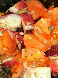 タコとトマトのにんにくバジル-レシピのメイン写真