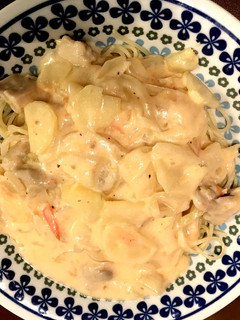 簡単 牛乳で作るクリームパスタソース-レシピのメイン写真
