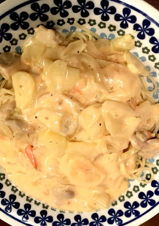 簡単 牛乳で作るクリームパスタソース-レシピのメイン写真