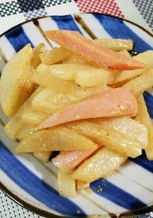 大根と魚肉ソーセージのオイマヨ炒め-レシピのメイン写真