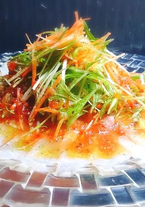 アイナメの簡単カルパッチョ-レシピのメイン写真