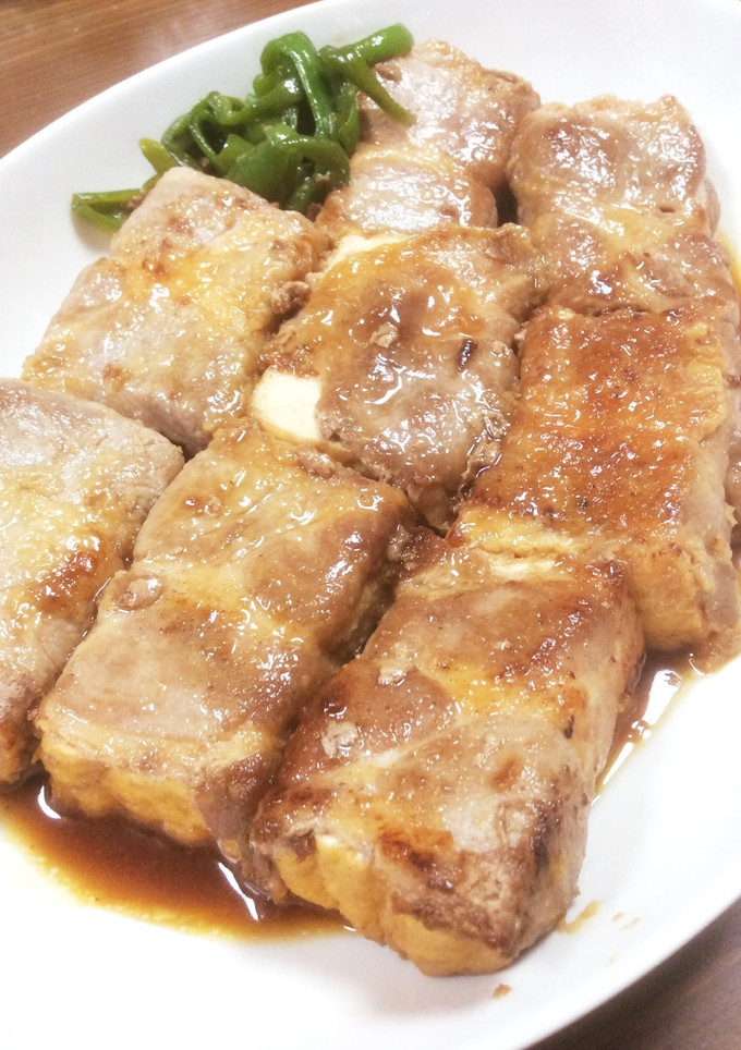 厚揚げの肉巻き-レシピのメイン写真