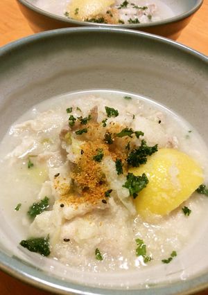 圧力鍋でレモンの効いた豚肉のみぞれ煮-レシピのメイン写真