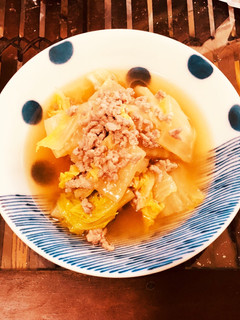 白菜とひき肉の重ね蒸し-レシピのメイン写真