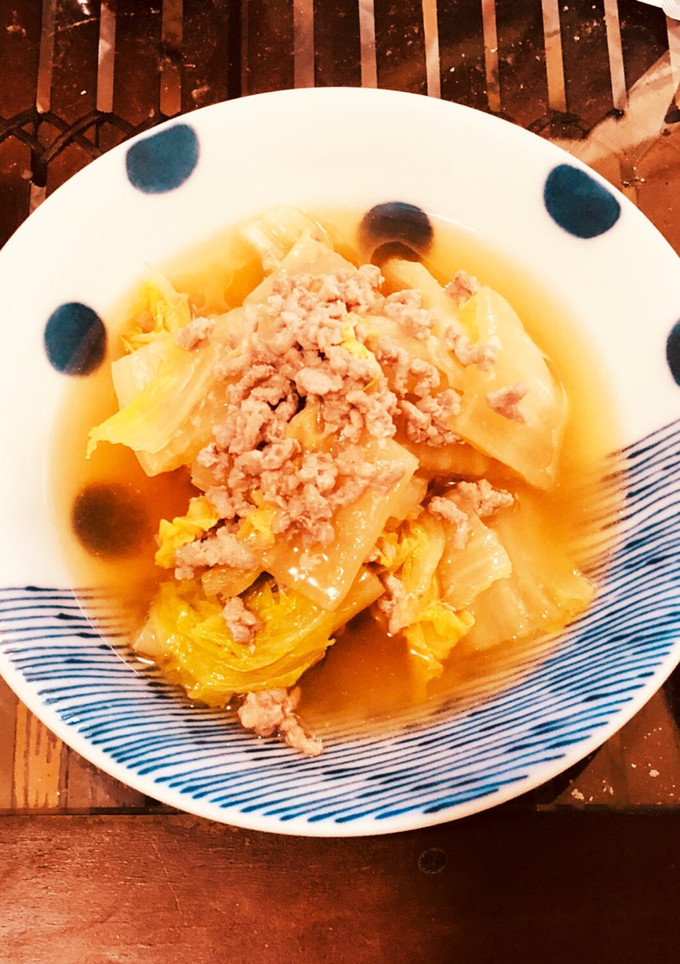 白菜とひき肉の重ね蒸し-レシピのメイン写真