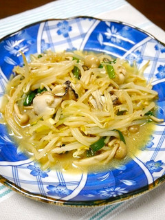 簡単!牡蠣ともやしのレモン炒め-レシピのメイン写真