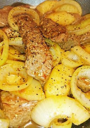 牛もも肉とりんごのスタミナ焼-レシピのメイン写真