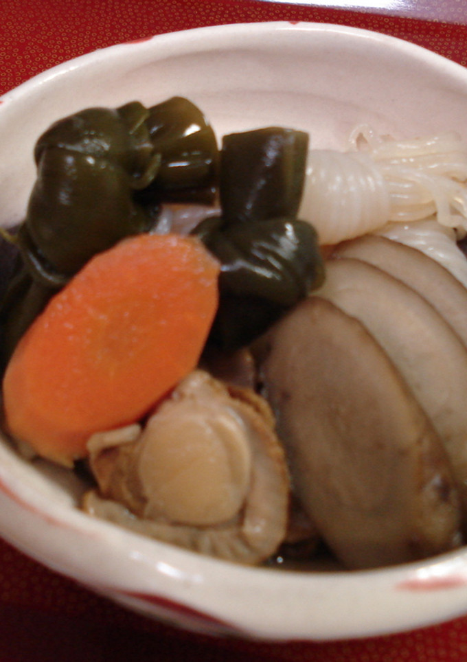 蒸し帆立と根菜の煮物-レシピのメイン写真