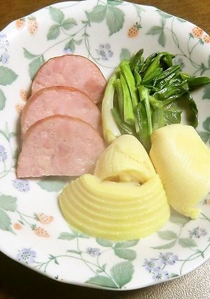 あさつき・たけのこ・ハムのさっと煮-レシピのメイン写真