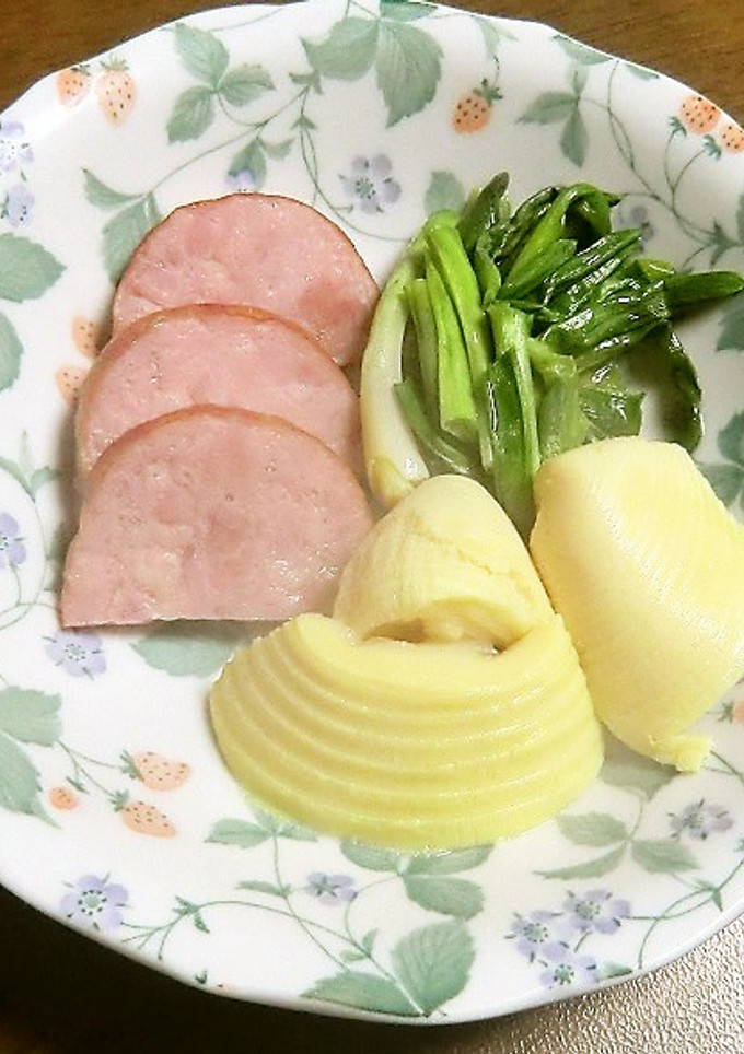 あさつき・たけのこ・ハムのさっと煮-レシピのメイン写真