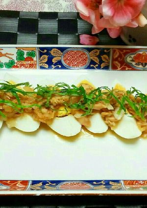 5分でお惣菜♪ゆで卵のｼｰﾁｷﾝｿｰｽ♪-レシピのメイン写真