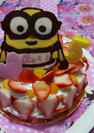 ミニオンケーキ-レシピのメイン写真
