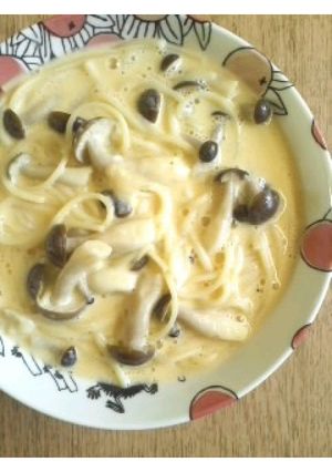 キノコのたまごクリームパスタ-レシピのメイン写真