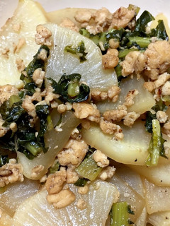 薄切りで時短!簡単★大根のそぼろ塩麹煮-レシピのメイン写真