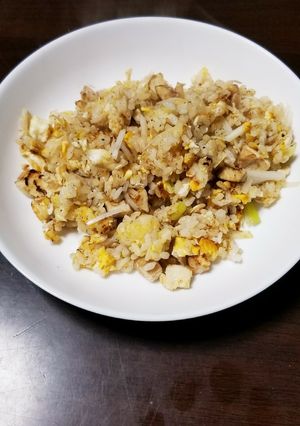 糖質制限。手作り鳥むね肉で炒飯-レシピのメイン写真