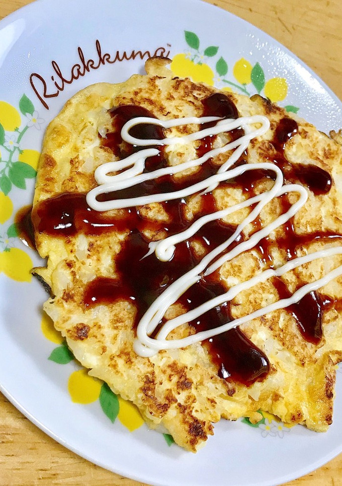 ふわとろ！お米と豆腐でお好み焼き風ご飯♪-レシピのメイン写真