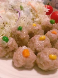 包まない!皮なしズボラ シュウマイ♡-レシピのメイン写真