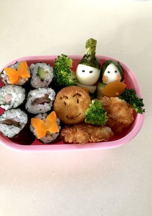 幼稚園年少さん お雛様弁当-レシピのメイン写真