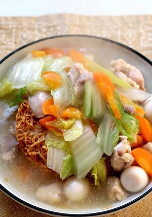 チキンラーメンかた焼きそば-レシピのメイン写真
