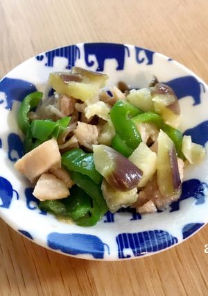 取り分け幼児食☆鶏ナスピーマンの味噌炒め-レシピのメイン写真
