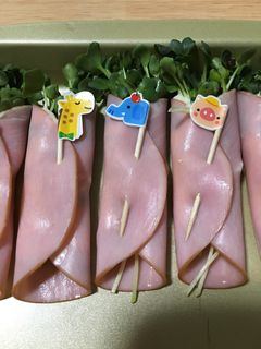 ハムのかいわれ巻き-レシピのメイン写真
