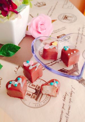 材料2つ♡とろけるバナナクリームショコラ-レシピのメイン写真