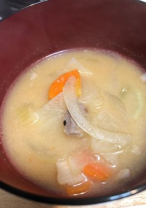 さっぽろ味噌ラーメン風 こってり豚汁-レシピのメイン写真