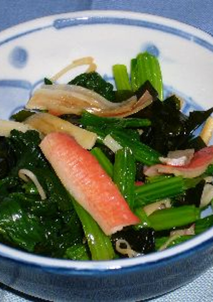 ほうれん草とわかめのおひたし-レシピのメイン写真