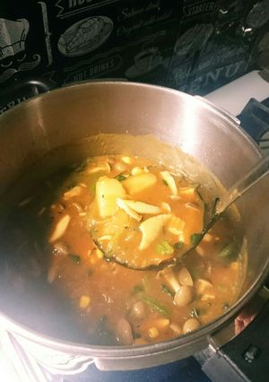 圧力鍋で煮込み3分！チキンと野菜のカレー-レシピのメイン写真