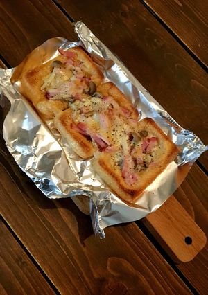 油揚げで低糖質ピザ-レシピのメイン写真
