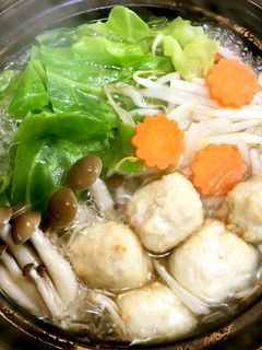 あったか1人鍋② 肉団子&野菜-レシピのメイン写真