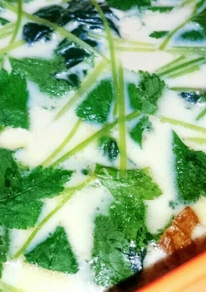 ほうれん草と鶏肉の茶碗蒸し♥レンジで簡単-レシピのメイン写真