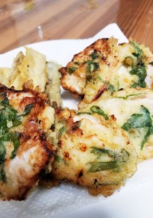 塩麹で柔らか♪鶏むね肉の青じそ風味天ぷら-レシピのメイン写真
