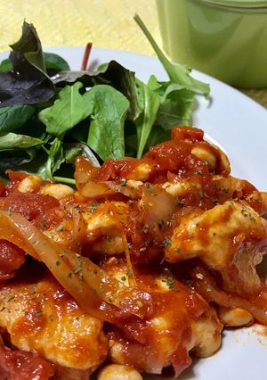 リコピン満点♡鶏胸肉でトマト煮(^^)-レシピのメイン写真