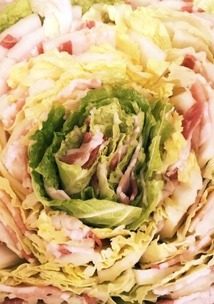 豚バラ肉と白菜のミルフィーユ鍋 節約簡単-レシピのメイン写真