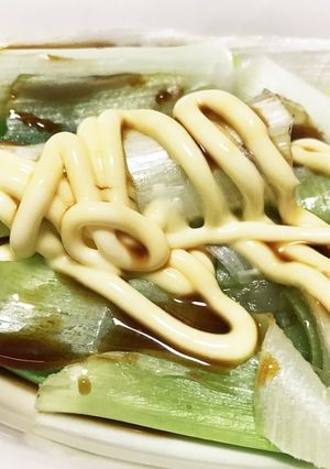 長ネギ 電子レンジで簡単！マヨ醤油和え-レシピのメイン写真