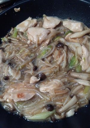鶏肉ときのこの中華あんかけ-レシピのメイン写真