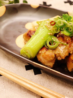 鶏モモ肉と長ネギの酒粕焼き-レシピのメイン写真