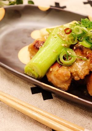 鶏モモ肉と長ネギの酒粕焼き-レシピのメイン写真