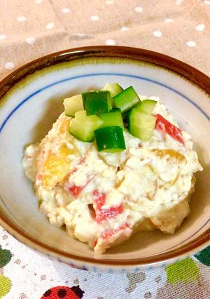 とろり豆腐のカリッポリッ和え♬おつまみ編-レシピのメイン写真