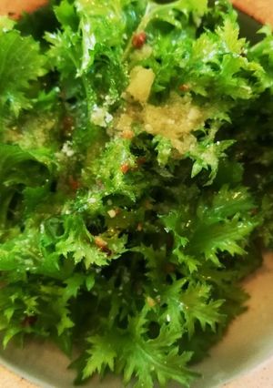 2分で出来る！わさび菜の簡単サラダ☆-レシピのメイン写真