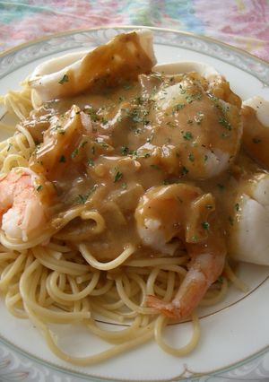 海の幸☆カレークリームパスタ-レシピのメイン写真
