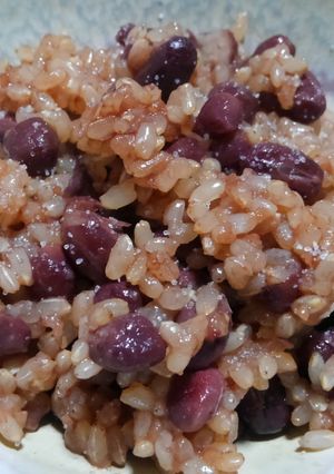 もち米玄米のびっくり炊き赤飯-レシピのメイン写真