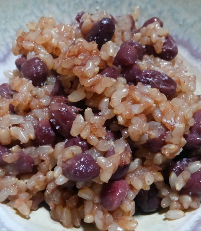 もち米玄米のびっくり炊き赤飯-レシピのメイン写真