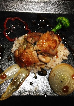 照焼きチキンと五穀バターライス☆プレート-レシピのメイン写真