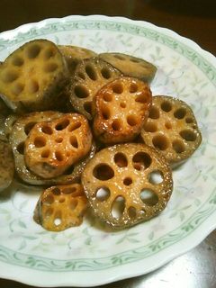 我が家の減塩 焼きレンコン-レシピのメイン写真