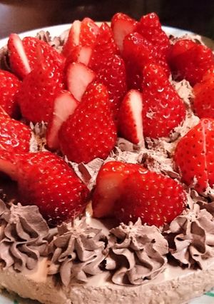 バレンタイン【ブラックレアチーズケーキ】-レシピのメイン写真