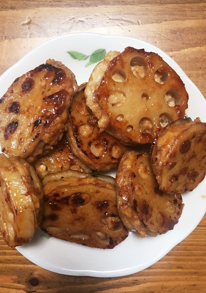 残りのハンバーグのたねで蓮根のはさみ揚げ-レシピのメイン写真